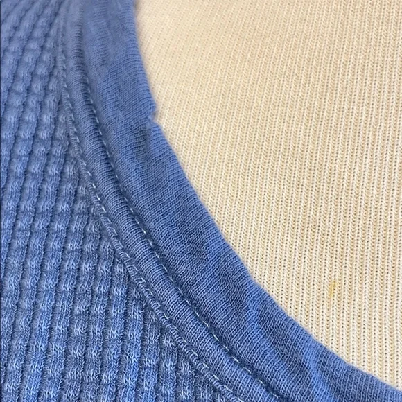 Aerie Gray Ribbed Long Sleeve Blouse - Picture 5 of 9